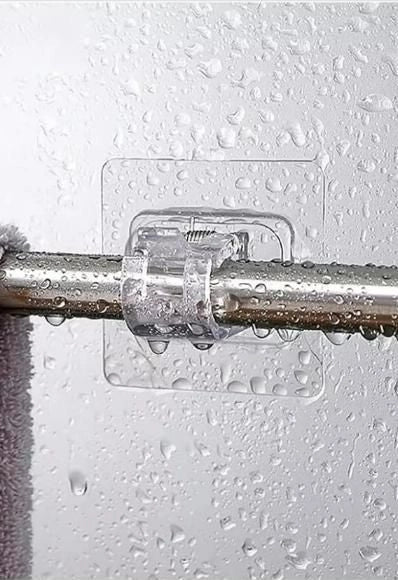 Rods Clips Hook Self Adhesive ( Pack of 10 )
